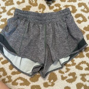 Grey- Lululemon Hotty hot shorts 2.5